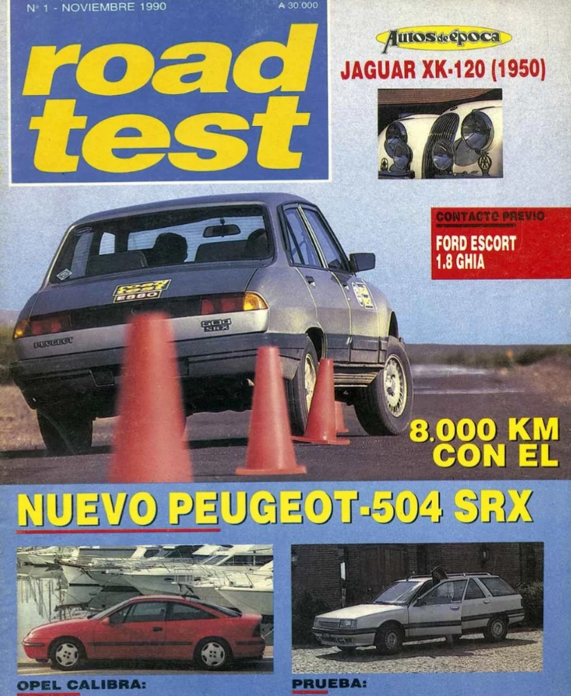 Histórica Road Test Nº1 de noviembre de 1990. La nueva publicación hacía su aparición y desafiaba a las grandes editoriales.